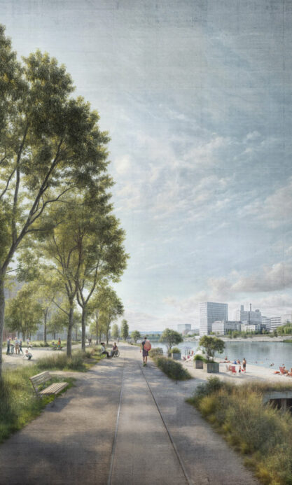Beispielhafte Visualisierung Klybeckquai